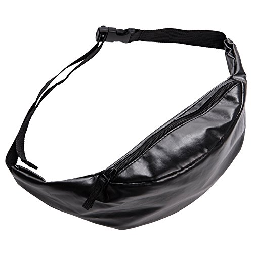 Doris Boutique Fu - PU Leder Damen Herren Neutral Gürteltasche Bauchtasche Hüfttasche Geldbeutel Bikertasche