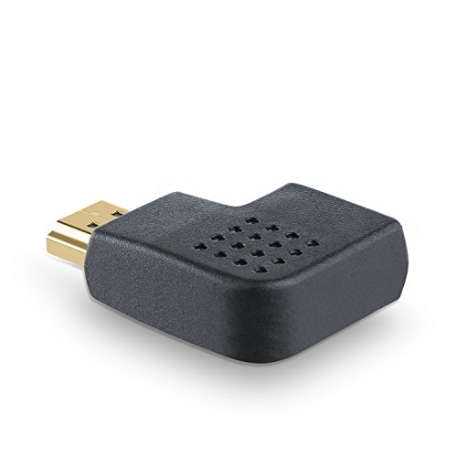 CSL – HDMI Winkelstecker 90° Winkel – HDMI Kabel Adapter Stecker abgewinkelt flach - 3