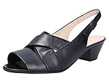 gabor riemchen pumps grau Muster: Uni Gabor Comfort 86.571-56 Damen Sandalette aus Glattleder Riemchen mit Schnalle, Groesse 38 1/2, dunkelblau