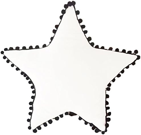 ACTNOW Pentagram Pillow Simple Modern Home Office Car Lumbar Support Stars Cushion 45X45CM White
