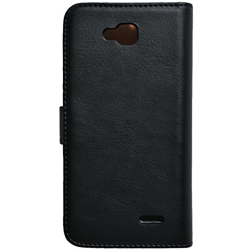 Slabo Flip Case Cover in Bookstyle für LG L90 – TOP QUALITÄT – schwarz | black - 5