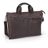 Carterón Portadocumento Gabol Class Chocolate Un compartimento,capacidad para ipad de 13,3",bolsillos delanteros,forrada, adaptable.Doble asa para llevar en la mano y larga regulable en altura. Medidas: 42x31x10 cm