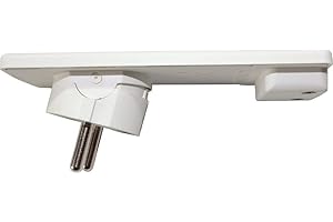 Schulte Elektrotechnik GmbH 1510 0000 0300 EVOline Plug - Conector con tapa de protección, color blanco