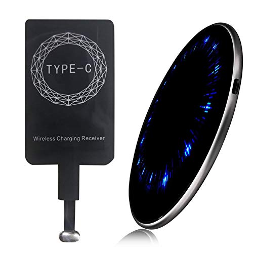 Preisvergleich Produktbild Yao Ultraflaches, kabelloses M3-Ladegerät mit kabellosem Typ-C-Empfänger