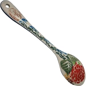 Polish Pottery Ceramika Boleslawiec 1022/280 1-1/4 by 6 1/8-Inch Spoon, Medium