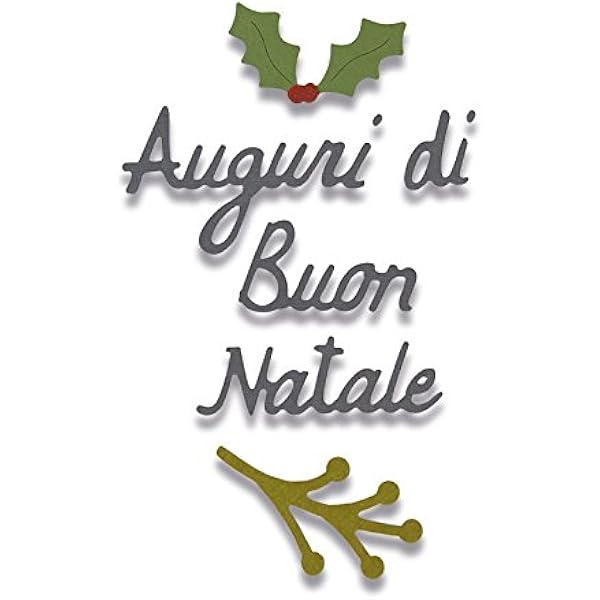 Auguri Di Buon Natale We Wish.Sizzix Thinlits Die Set 662156 Auguri Di Buon Natale Italian Phrase Best Christmas Wishes 6 Pack Steel Multi Colour Multiple Sizes Amazon Co Uk Kitchen Home