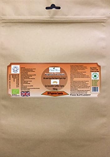 chia4uk ltd Organic Turmeric, Black Pepper and Ginger Veg Capsules, 700 mg, 120-Count