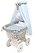 Babymajawelt® Cot "Stars/Stars 10 parts, Cradle with Bedding (Grey)