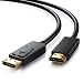 Produktbild Uplink – 4k Premium 1m DisplayPort 1.2 zu HDMI-Kabel | Adapterkabel | 4k Ultra HD 2160p / 1080p Full HD | 32 Bit True Color | 3D | HDCP | vergoldete Kontakte | schwarz