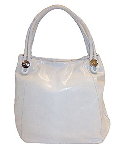 Preisvergleich Produktbild Arcadia Damen Schultertasche Leder 6590 bianco