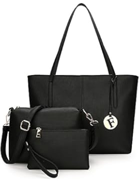 ZUNIYAMAMA Designer Mode Wasserdichte Synthetik Leder Frauen Top Handle Handtasche + Schultertasche + Geldbörse...