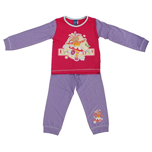 In The Night Garden Kids Girls Upsy Daisy Long Sleeve Top And Bottoms Pyjama Set (2-3 Years) (Fuchsia/Lilac)