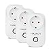 Produktbild Smart Plug Steckdose WLAN Schalter-HLT Intelligente Sprachsteurung Steckdose funktioniert kompatible mit Alexa/Google/IFTTT Dimer Schalter mit APP Steuerung 2.4GHz ohne Hub erforderlichen (3 Pack)