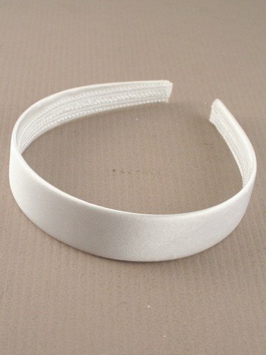 aliceband – weiß einfach 2.5cm breit Satin Haarband Haarreif - 2