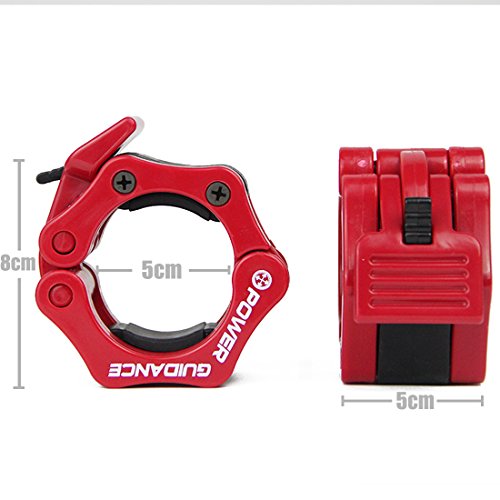 Gewichtheben Barbell Clamp Kragen – DURCH POWER GUIDANCE – Schnellwechsel-Paar Locking 50mm Olympic Bar – Ideal f¨¹r Cross-Fitness-Training – Lebenslange Garantie - 3