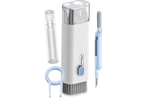 ‎BLOOOK BLOOOK Reinigungsbürste für Tastatur,7 in 1 Keyboard Cleaning Brush Kit,Multifunction Earphones Cleaner mit Tastenkappe Abzieher,für Airpods Earbuds Smartphone Reinigung Set (blau)