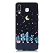 Produktbild Chreey Hülle für Samsung Galaxy A8 Star (A9 Star), Anti-kratzt Schwarz 3D Drucken Muster Handyhülle Weiche Silikon TPU Rückseitehülle Bumper Schutzhülle, Blauer Kaktus