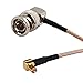 Produktbild 1 x 24inch RF Koax Kabel MCX Stecker gerade auf BNC männlich Stecker 75 Ohm Kabel RG179 60 cm rechten Winkel 60 cm