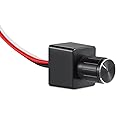 acegoo 12V LED Dimmer Switch, High Side PWM Dimmer Rotary Brightness Controller for Boat Camper Van Trailer Truck Car, Works with Dimmable LED Light, Halogen, Incandescent, Single Color Strip Light
