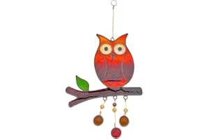 Something Different Algo Diferente búho en una Rama Figura Decorativa, Color Naranja