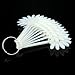 SODIAL(R) Fan Style Nail Art Tips Display Practice Wheel Tool 10pcs