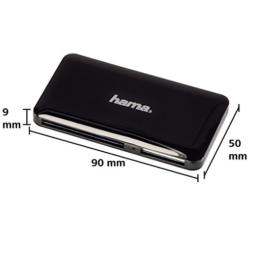 Hama Kartenleser „Slim“, UDMA/UHS-I fähig, (u.a. microSD/SDHC, SD/SDHC, CF Typ I, MMC, USB 3.0), schwarz - 3