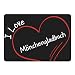 Produktbild Mousepad Modern I Love Mönchengladbach schwarz