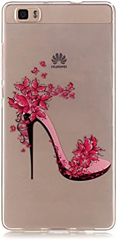 Pheant® Huawei P10 Lite Case Soft Cover Transparent TPU Silicone Phone Skin(High Heels)