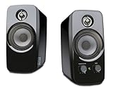 Creative Inspire T10 - 2.0 Desktop Lautsprecher (Stereo/AUX-IN/5 W RMS) schwarz (Zertifiziert und Generalberholt) - 