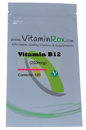 Preisvergleich Produktbild Vitamin B12 - 120 Tablet Resealable Foil Pack / High Strength 250mcg