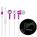 Produktbild Omiky® 3,5 mm In Ear Stereo Luminous Kopfhörer Headset Super Bass Musik Kopfhörer Ohrhörer (Rosa)