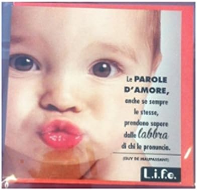 Love Greeting Hallmark cm 8.5 x 8.5 Mini Card + Envelope Red Labbra