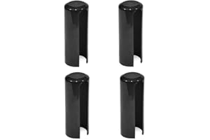 VERSHY Aufsteckhülse 4 Stück Schwarz Türband Ø 15 mm Kunststoff