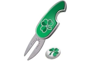 IRISH SHAMROCK PITCHMASTER DIVOT TOOL, PITCHMARK REPAIRER BY ASBRI GOLF
