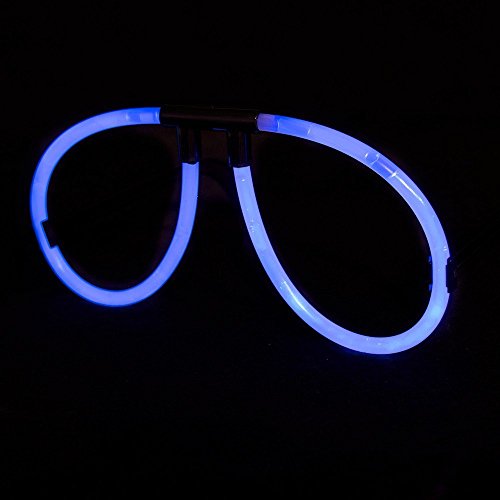 50 leuchtende Knicklichter Brillen – Leuchtbrillen Set (50 Brillen) - 6