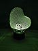 Produktbild 3D LED Nachtlicht Liebe Optische 3D Illusions Lampen Tischlampe Nachtlichter für Kinderzimmer Wohnzimmer