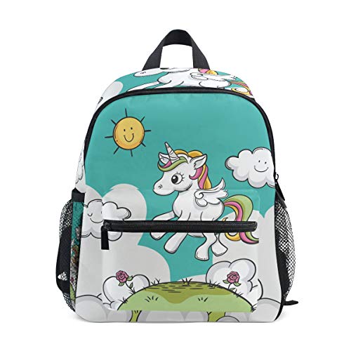 Preisvergleich Produktbild FAJRO Einhorn Sunshine Kinder Reiserucksack Büchertasche Schulrucksack