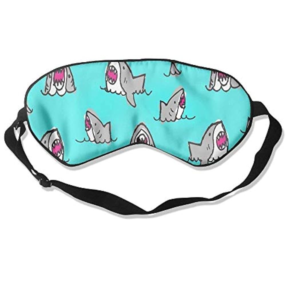 Sleeping Eye Mask Shout Small Shark Silk Adjustable Eyeshade Silk Mask Shade