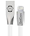 GeekCases 2.4A Zinc Alloy (Kirsite) Apple Lightning Cable for Turbo Charging and Fast Data Transmission for Apple iPhone / iPad / iPod (White) RS.399.00