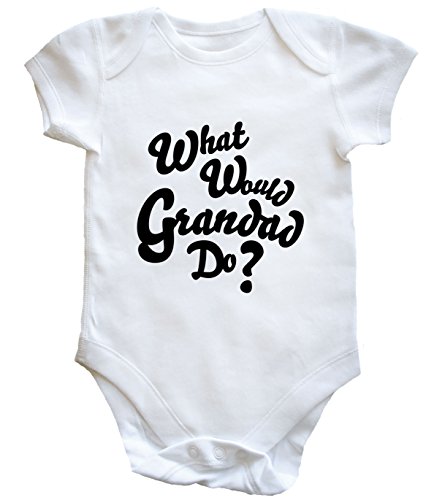 HippoWarehouse WHAT WOULD GRANDAD DO? baby vest boys girls