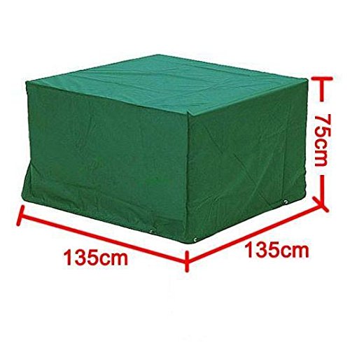 Yahee Wasserdichte Schutzhülle Hülle Abdeckung für Gartenmöbel Bank Tisch 135x135x75cm - 7