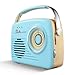 Price comparison product image UKayed Retro 1950s Vintage AM/FM Radio SD/USB MP3 Playback & Jack (Blue)