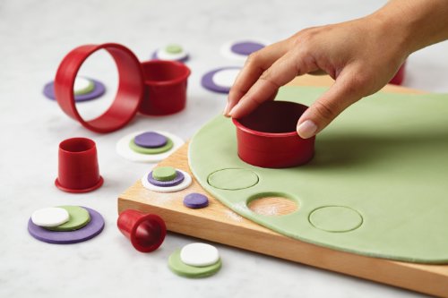 Cake Boss Fondant- / Keks-Ausstechformen, Nylon, Kreise, 9 Stück - 4