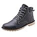 Produktbild Herren plus Samt dicke High-Top-Schuhe Britische Windlederstiefel Motorradstiefel