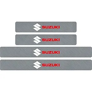 KaaHego 4PCS Car Sticker Universal Anti-Scratch Door Sill Car Decal Car Sticker Decal All Cars_White/Red/Grey