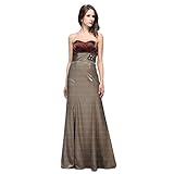  Festamo Ball Maxi Kleid Für Damen , Braun In Gr. 36 bei Ital-Design