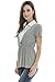 Bearsland Women's False 2 Pieces Maternity Nursing Shirt T-shirt Gray UK Size 12-14