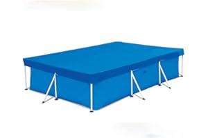 Oriental riverkit Rectangular Pool Cover - Pool Abdeckung, Regenfeste Solarabdeckung PE Schutzplane Für Rectangular Frame Pool (300 * 200 cm)