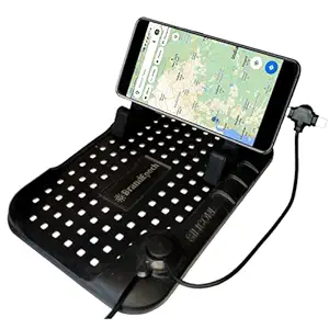 BrandEpoch Black Anti Slip Car Charger Stand with Mobile Holder for Car Dashboard specialised for Toyota Cars