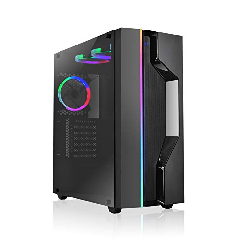 L-link KIRO - RGB, Cristal Templado, USB 3.0 Negra